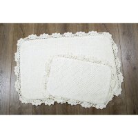 Набір килимків Irya - крем Serra ekru 60 * 90 + 40 * 60