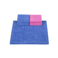 Комплект 4 рушників та килимок U.S.Polo Assn - Bradenton рожевий /синій 50 * 100 (2) + 70 * 140 (2) ков.50 * 70