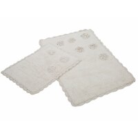 Набір килимків Irya - Blossom krem cream 60 * 90 + 40 * 60