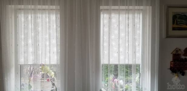 Рулонные шторы Цветы одуванчик (серый)