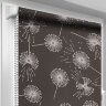 Рулонні штори Квіти кульбаба (темно сірий)