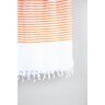 Полотенце Barine Pestemal - White Imbat 90*170 Orange оранжевый