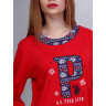 Домашній одяг U.S. Polo Assn - Жіноча піжама (довгий рукав) 15521 червоного кольору, L