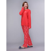 Домашній одяг U.S. Polo Assn - Жіноча піжама (довгий рукав) 15110 кораловий, L 