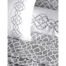 Набор постельного белья с вышивкой и жаккардовым покрывалом Dantela Vita - Victoria gri серый евро