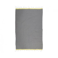 Полотенце Barine Pestemal - Basak 95*165 Grey-Yellow серый-желтый