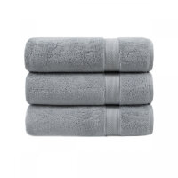 Полотенце махровое Lotus Home - Grand soft twist grey серый 90*150