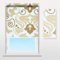 Рулонные шторы с рисунком Barocco бежевый