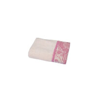 Полотенце Romeo Soft - Croсhet светло-розовый с розовым кружевом 50*90