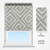  Рулонні штори орнамент грецький (сірий)
