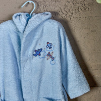 Дитячий халат Karaca Home - Дирижабль Mavi 2020-2 синього кольору 2-4 років