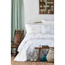 Набор постельное белье с покрывалом Karaca Home - Quatre delux tiffany бирюзовый евро