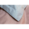 Постельное белье сатин Lotus Home - Basic Line серый/розовый евро