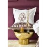 Набор постельное белье с покрывалом + плед Karaca Home - Morocco purple-gold золотой евро(10)