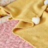 Комплект постільної білизни з покривалом + плед Карака додому - Bonbon Pembe Pink Euro (8)