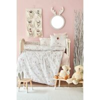 Детский набор в кроватку для младенцев Karaca Home - Doe pembe розовый (10 предметов)