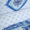 Постельное белье Karaca Home ранфорс - Alondra mavi голубой евро