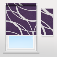 Рулонные шторы Геометрия (фиолетовый)
